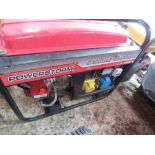 POWERSTORM DUAL VOLTAGE PETROL ENGINED GENERATOR.