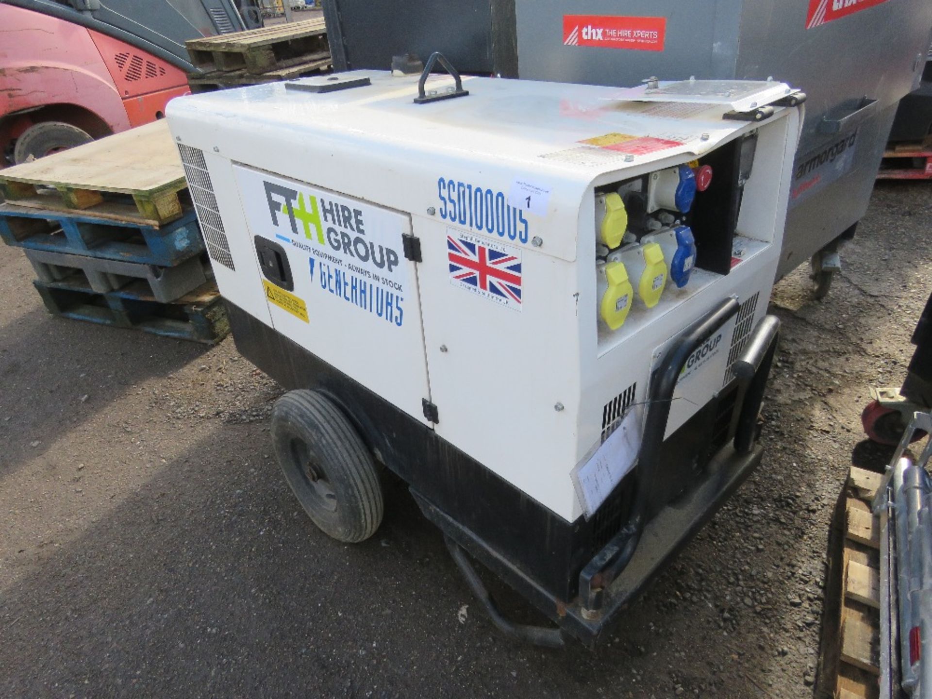 STEPHILL 10KVA BARROW GENERATOR. WHEN TESTED WAS SEEN TO RUN AND SHOWED POWER ON GUAGE. KUBOTA ENGIN