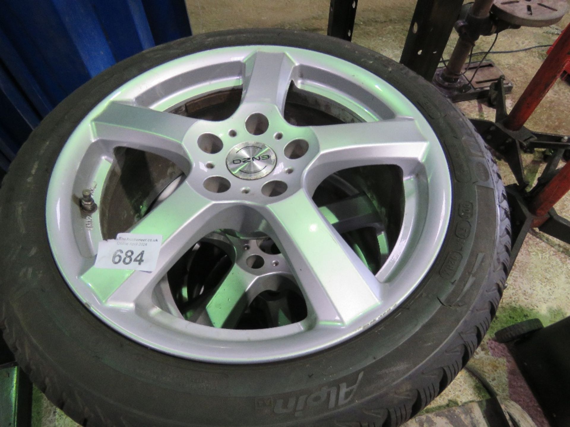 SET OF 4NO ENZO 225-45/17 ALLOY WHEELS AND TYRES, SNOW / WINTER TYRES FITTED. - Image 6 of 9