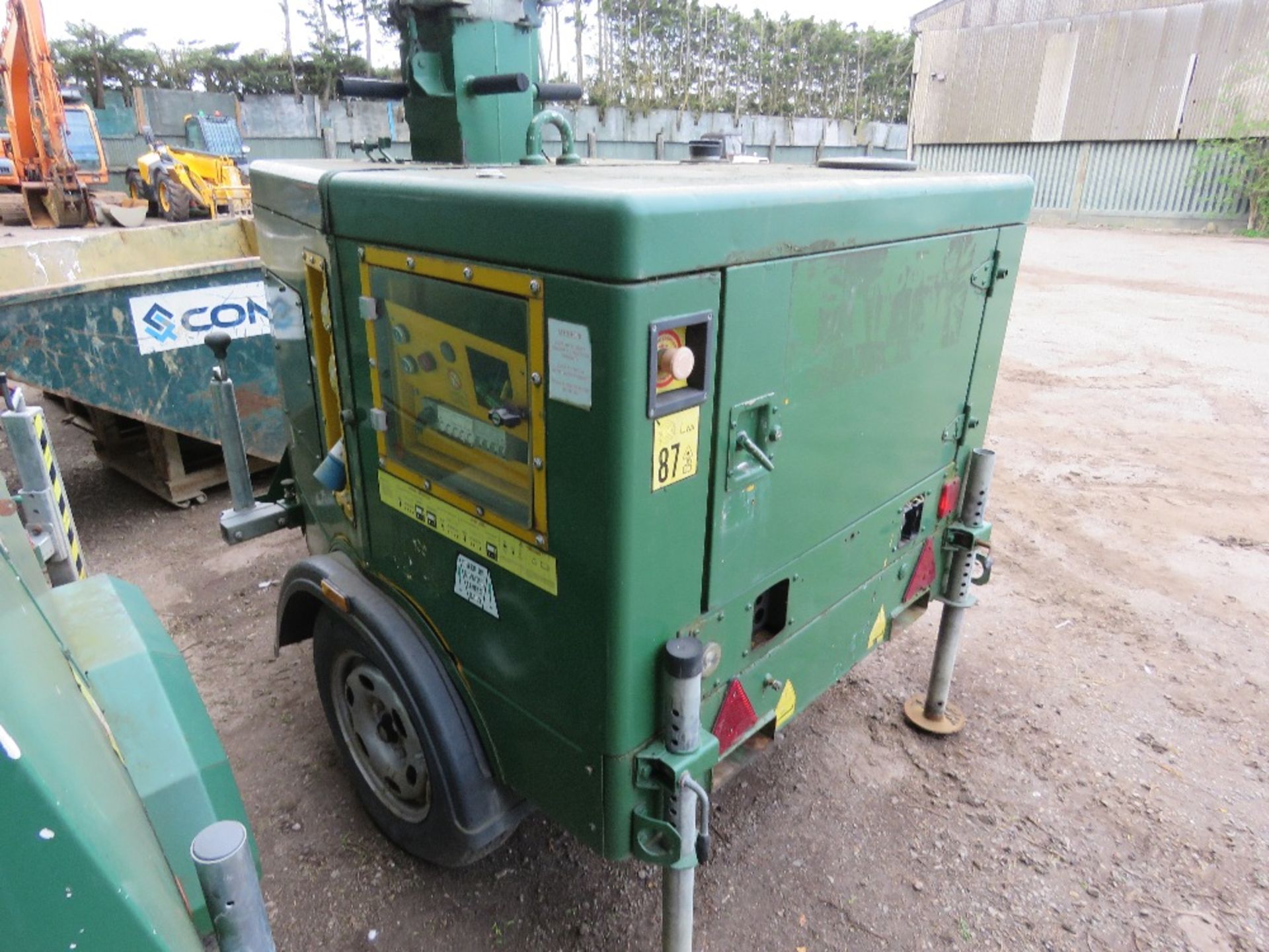 JCB LIGHTING TOWER, NO HEADS. YANMAR 3 CYLINDER ENGINE, YEAR 2013 BUILD. - Image 4 of 7