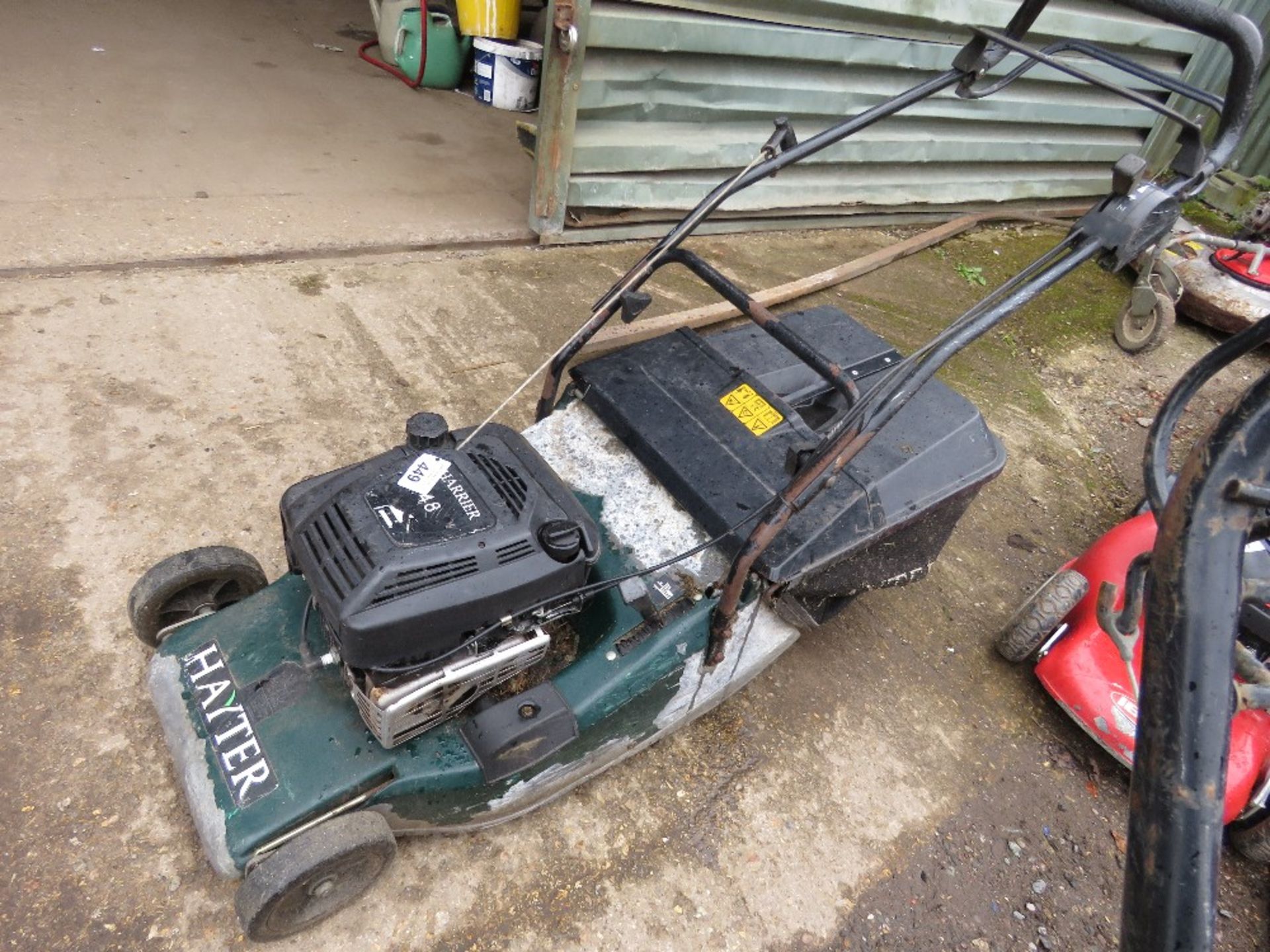 HAYTER HARRIER ROLLER MOWER WITH COLLECTOR.....THIS LOT IS SOLD UNDER THE AUCTIONEERS MARGIN SCHEME, - Image 2 of 3