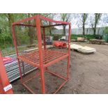 GAS BOTTLE CAGE WITH CENTRAL SHELF 1.25M X 1.25M X 1.95M HEIGHT APPROX.