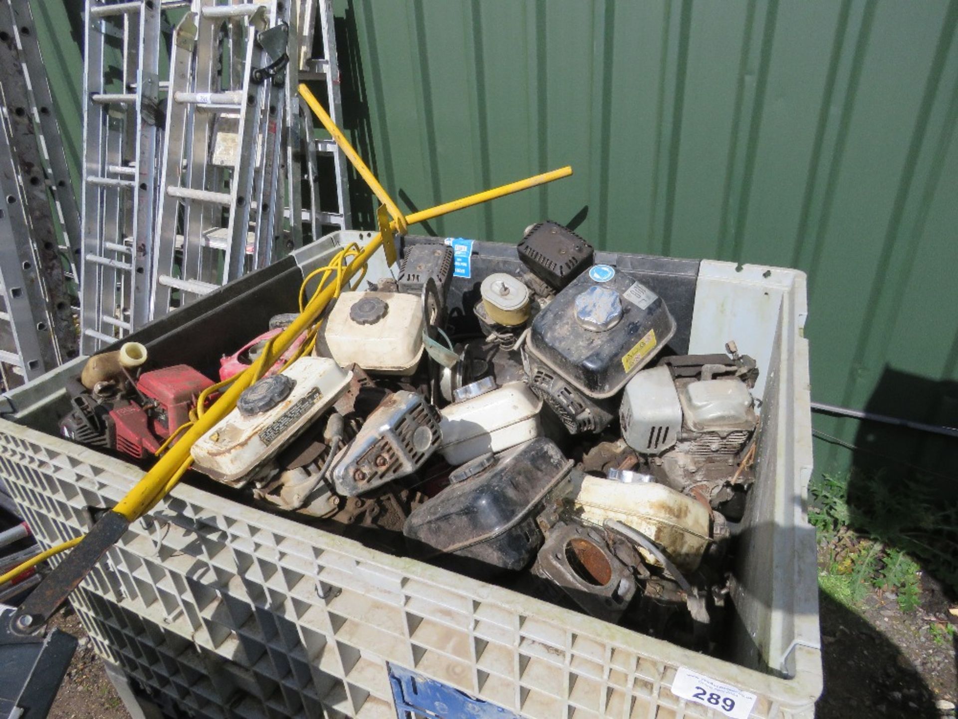 STILLAGE CONTAINING PETROL ENGINES, MANY BEING HONDA. - Image 2 of 6