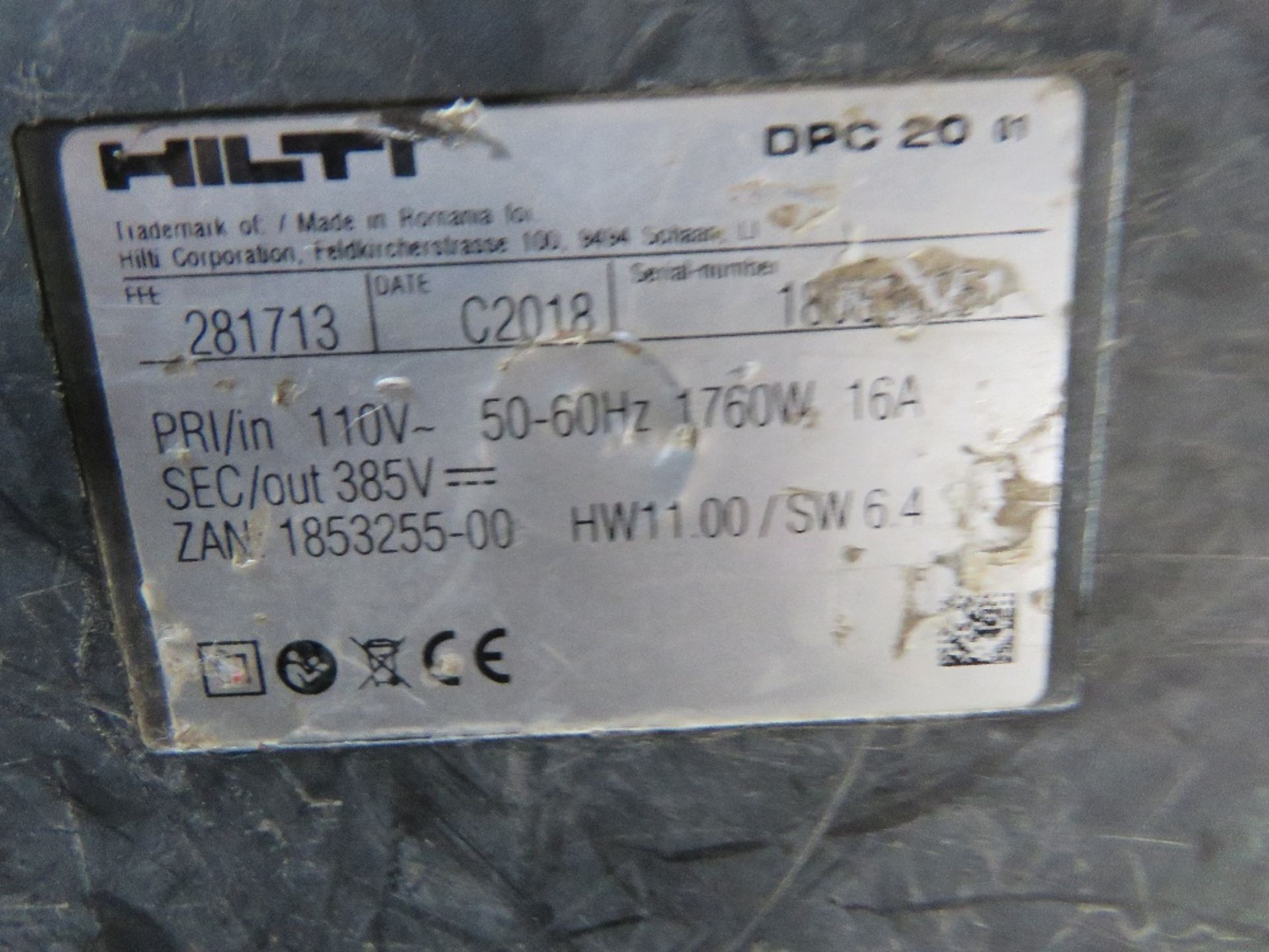 HILTI DS-150 WALL GRINDER WITH POWER BOX IN A CASE. 110VOLT. - Image 7 of 7