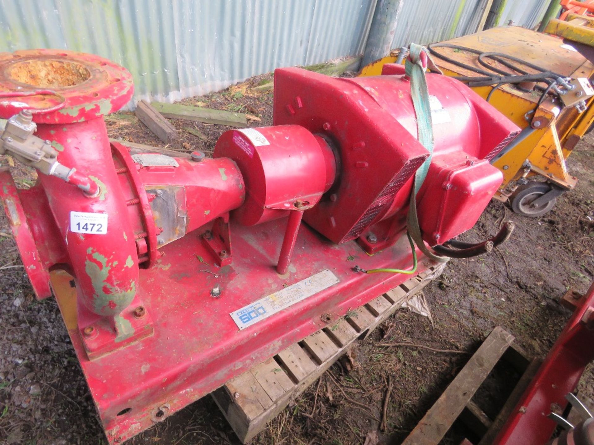 STERLING 3 PHASE POWERED FIRE PUMP. POWERED BY BROOK HANSEN 132KW MOTOR.....THIS LOT IS SOLD UNDER T - Image 5 of 7