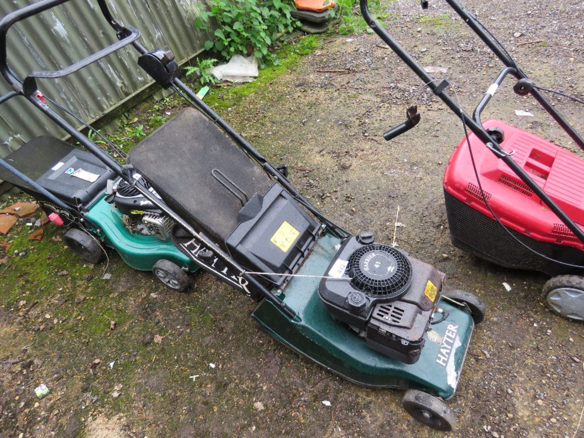 HAYTER HARRIER 41 ROLLER MOWER WITH COLLECTOR.....THIS LOT IS SOLD UNDER THE AUCTIONEERS MARGIN SCHE