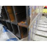 PACK OF 28NO PIECES OF STEEL BOX TUBE, 1.27M LENGTH X 120MM X 60MM X 5.0MM APPROX.....THIS LOT IS SO