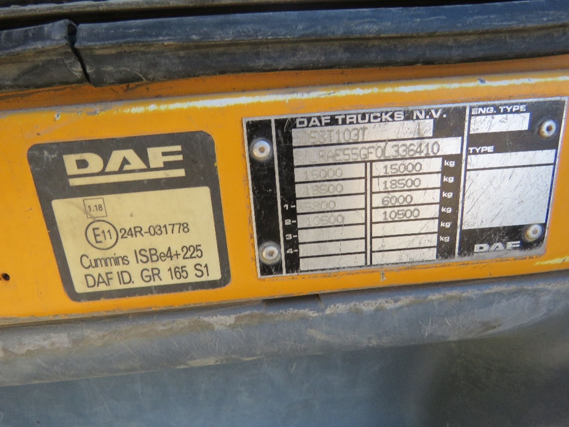 DAF LF JOHNSON ROAD SWEEPER REG:KE57 HLO. 131,934 REC KMS. WITH V5. MOT EXPIRED. FROM LOCAL COMPANY - Image 19 of 20