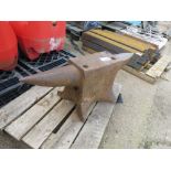 DOUBLE ENDED BLACKSMITH'S ANVIL 87CM TOTAL WIDTH APPROX.