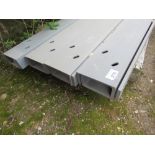 8NO HEAVY STEEL CHANNELS 1.65M LENGTH X 90MM X 200MM APPROX.....THIS LOT IS SOLD UNDER THE AUCTIONEE