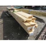 PACK OF PRE USED CONSTRUCTION TIMBERS MAINLY 16FT LENGTH. 30NO PIECES IN TOTAL APPROX.