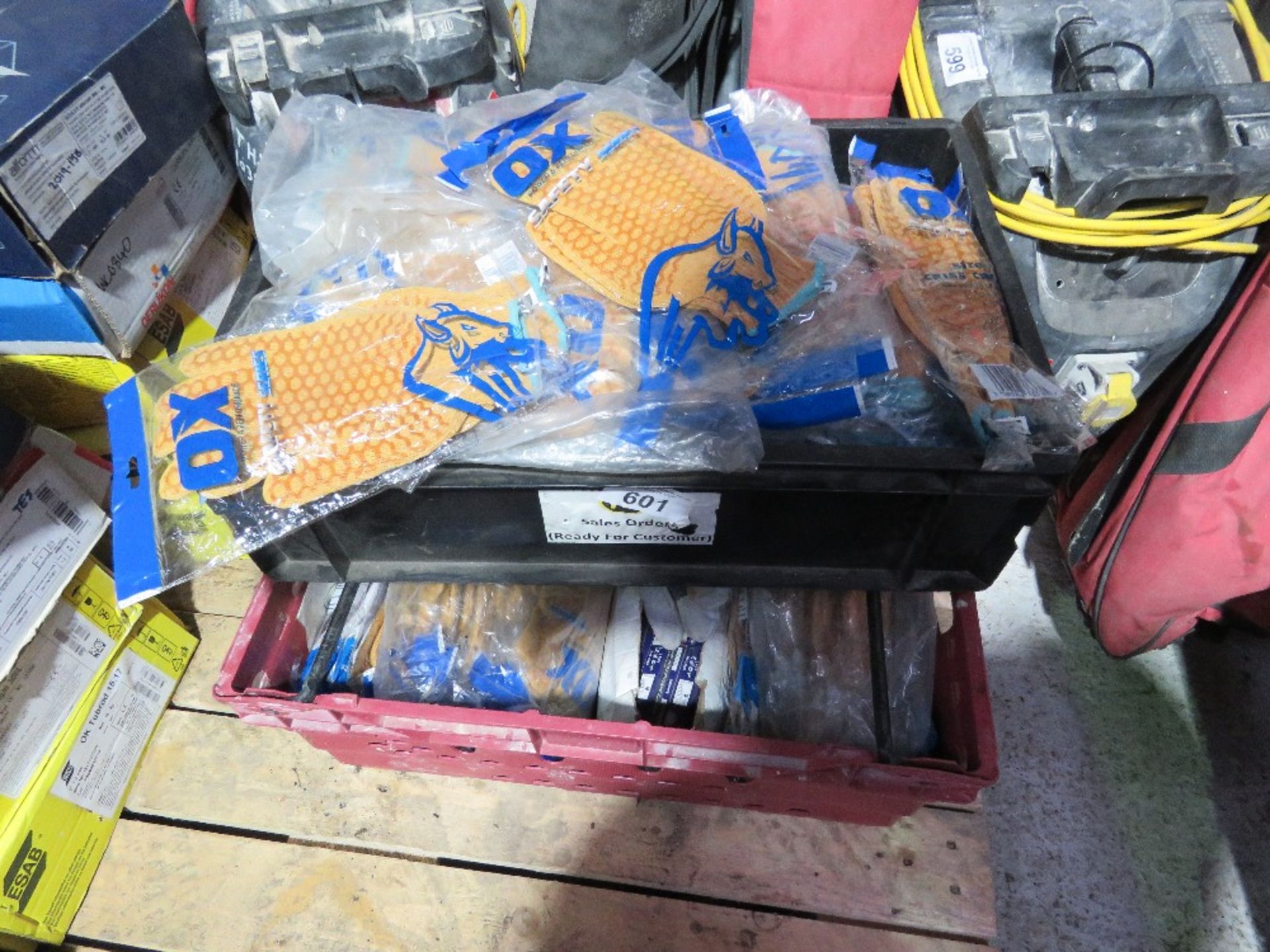 2 X CRATES OF WORK GLOVES. ....THIS LOT IS SOLD UNDER THE AUCTIONEERS MARGIN SCHEME, THEREFORE NO VA