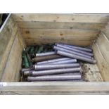 STILLAGE OF CYLINDER MOWER ROLLERS AND RAMS.