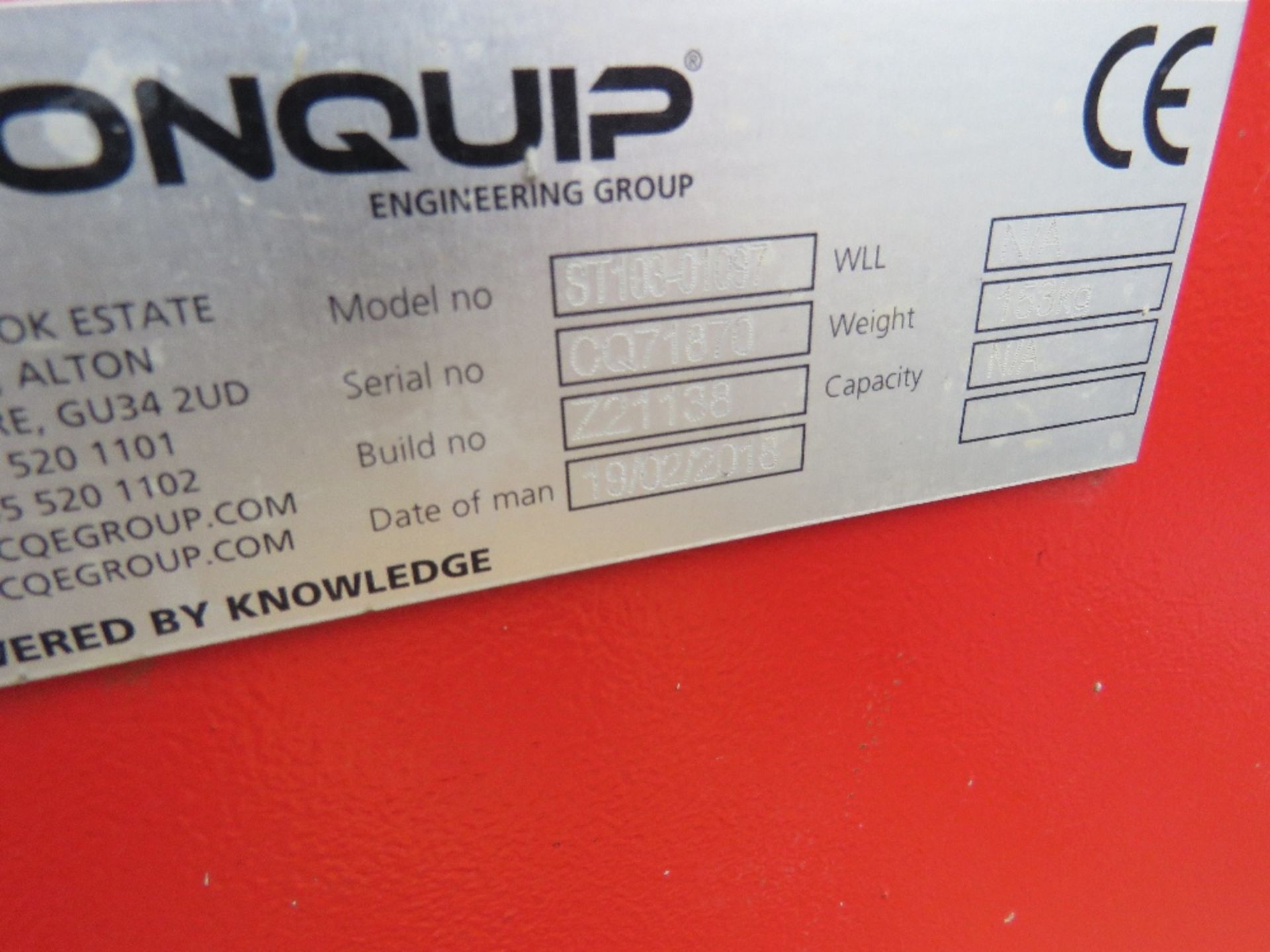 CONQUIP TOOL SAFE, UNLOCKED, NO KEY. SOURCED FROM COMPANY LIQUIDATION - Image 2 of 3