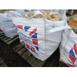 BULK BAG CONTAINING MAINLY HARDWOOD FIREWOOD LOGS.....THIS LOT IS SOLD UNDER THE AUCTIONEERS MARGIN