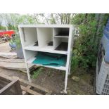 WHEELED PIGEON HOLE TYPE CABINET UNIT.....THIS LOT IS SOLD UNDER THE AUCTIONEERS MARGIN SCHEME, THER