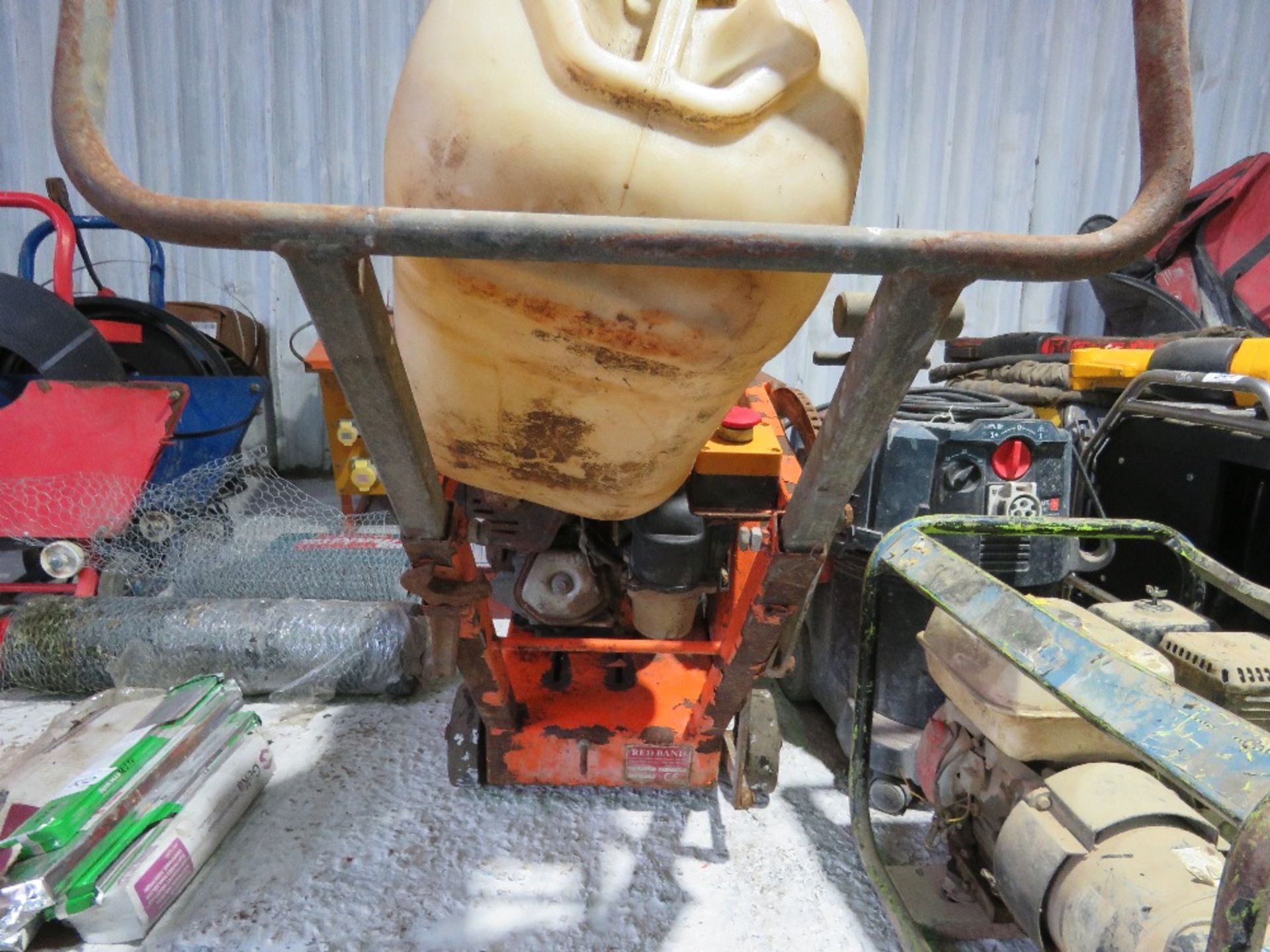 REDBAND FLOOR SAW WITH BLADE AND WATER TANK....SOURCED FROM DEPOT CLOSURE. - Image 4 of 4