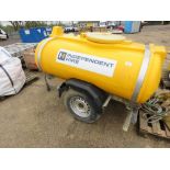 TRAILER ENGINEERING SINGLE AXLED WATER BOWSER.
