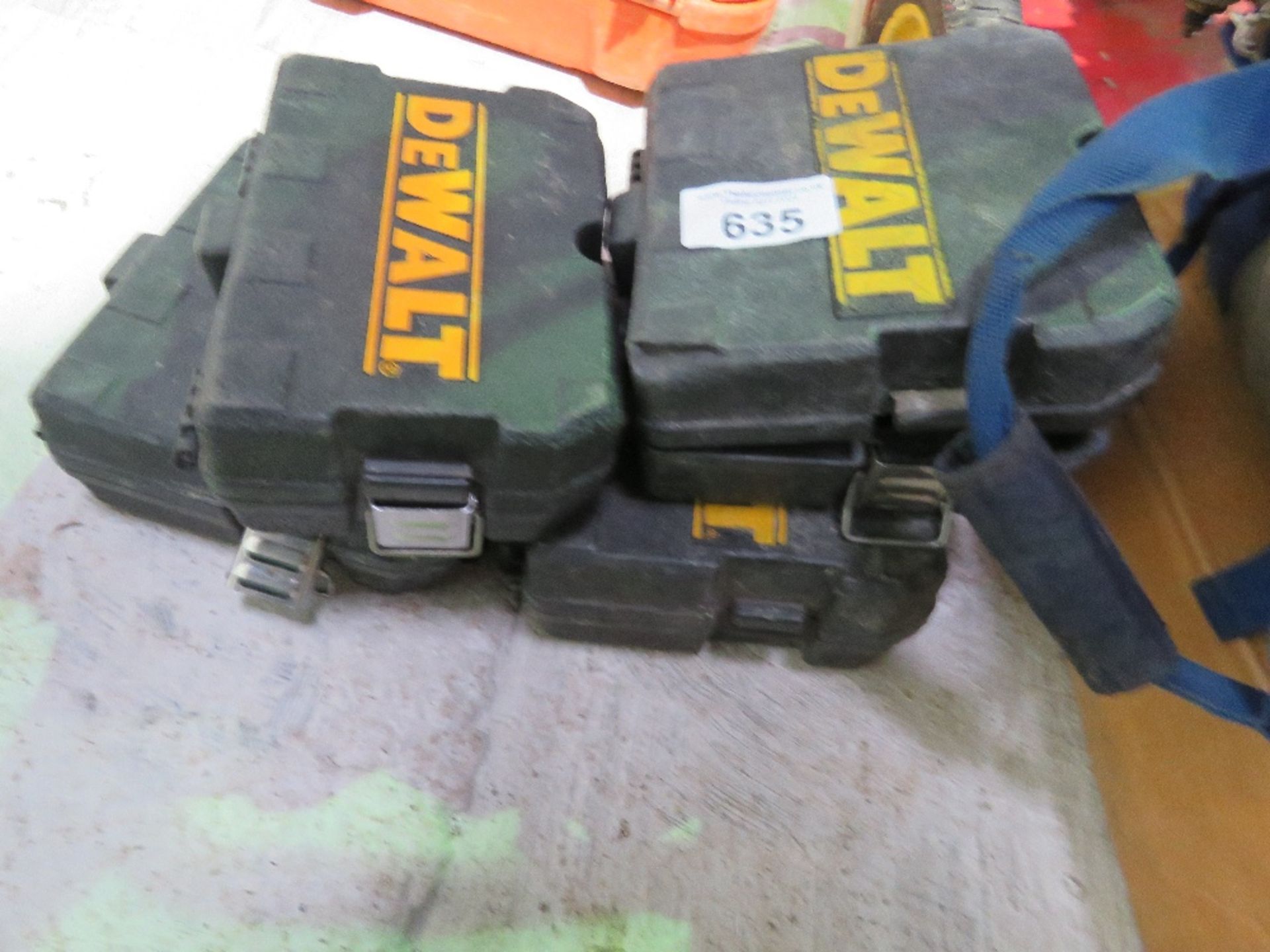 4 X DEWALT MINI LASER LEVELS IN CASES.....THIS LOT IS SOLD UNDER THE AUCTIONEERS MARGIN SCHEME, THER