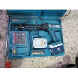 MAKITA 24VOLT BATTERY NUT DRIVER IN A CASE.