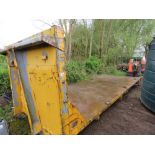 HOOK LOADER FLAT PLANT BODY 20FT LENGTH WITH HD TIE DOWN POINTS. DIRECT FROM LOCAL COMPANY.