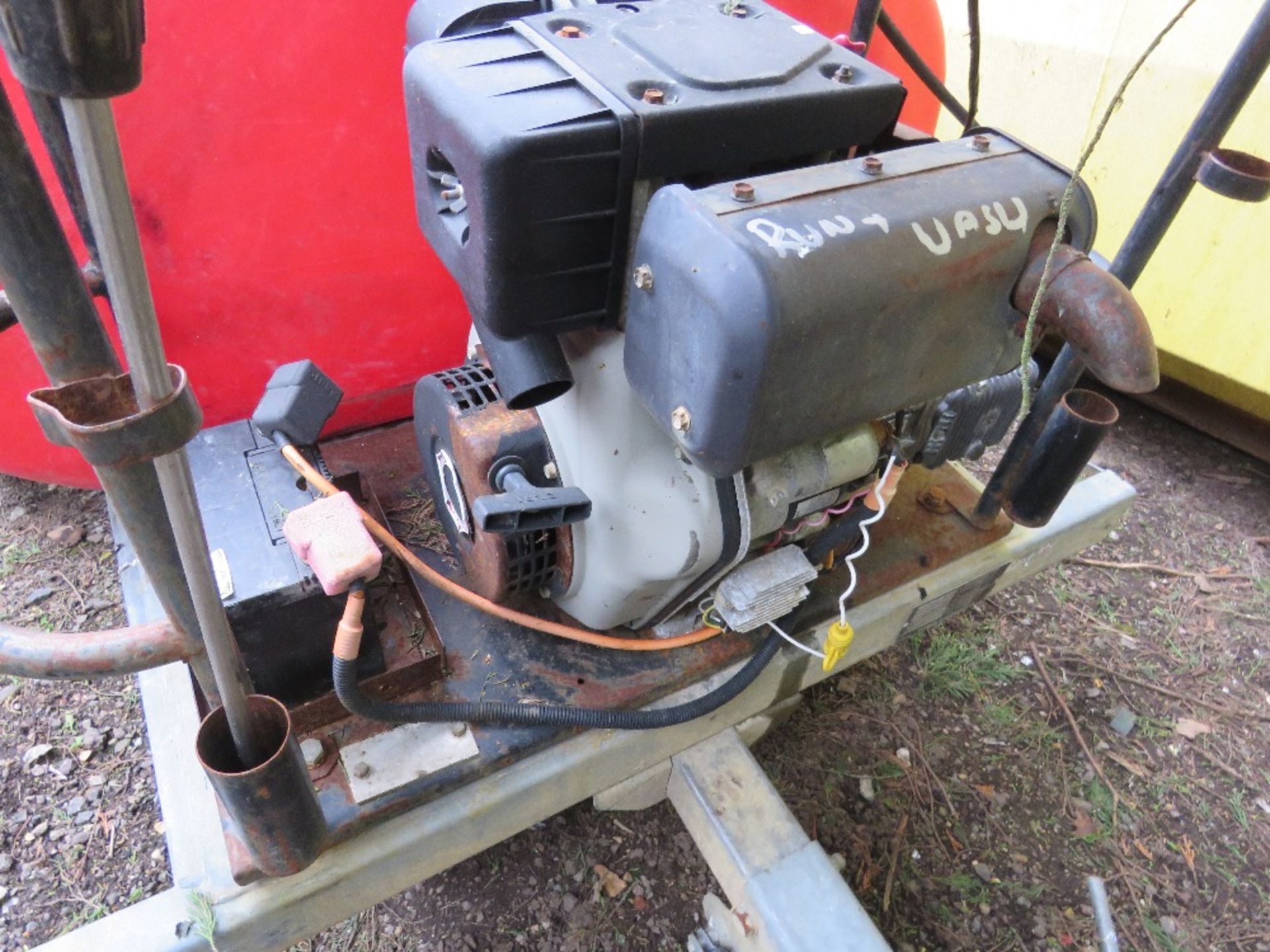 WESTERN WASHER BOWSER WITH YANMAR DIESEL ENGINED PUMP. WHEN TESTED WAS SEEN TO RUN. - Image 4 of 7