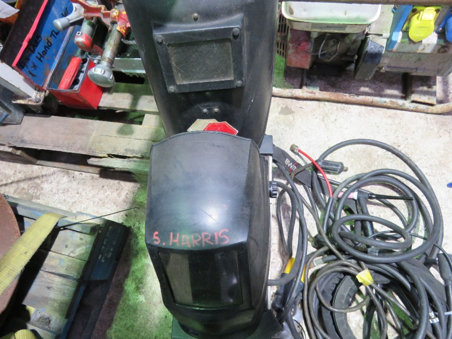 EWN P200 PICOTIG MV WELDER, 110VOLT WITH RODS PLUS 2 X HELMETS AS SHOWN.....THIS LOT IS SOLD UNDER T - Image 3 of 9