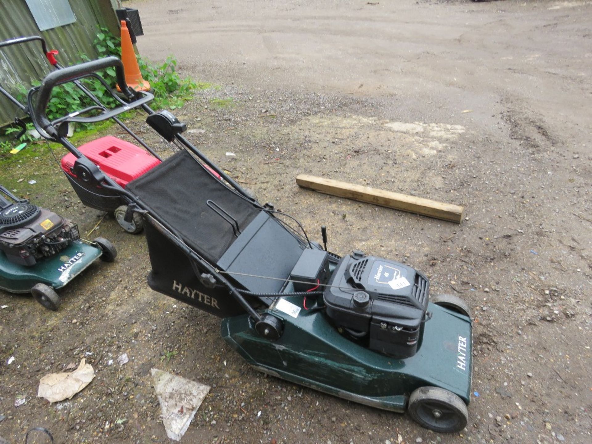 HAYTER HARRIER 48 ROLLER MOWER WITH A COLLECTOR.....THIS LOT IS SOLD UNDER THE AUCTIONEERS MARGIN SC