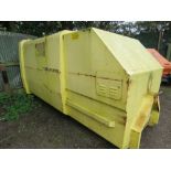 CHISWICK PARK ENJOY-WORK HL5 MOUNTED ELECTRIC POWERED COMPACTOR BIN. 12FT OVERALL LENGTH APPROX. DIR