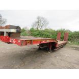 MAC S3-44 TRIAXLE LOW LOADER TRAILER WITH WINCH, YEAR 2015. TESTED UNTIL 30TH APRIL 2025. 13.6 OVERA