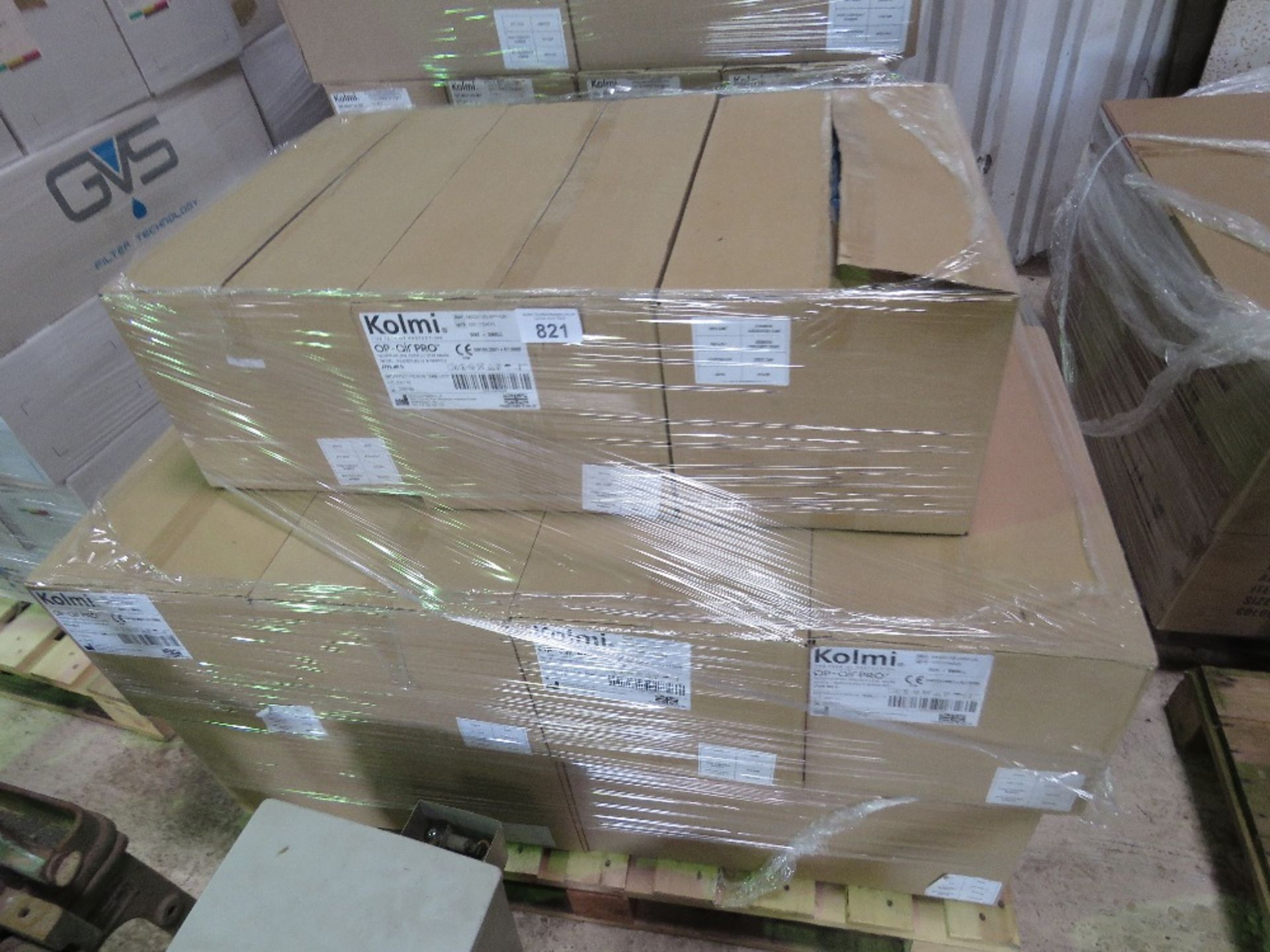 PALLET OF KOLMI OPARPRO TYPE RESPIRITORY MASKS SMALL SIZE,15NO BOXES IN TOTAL APPROX.....THIS LOT I