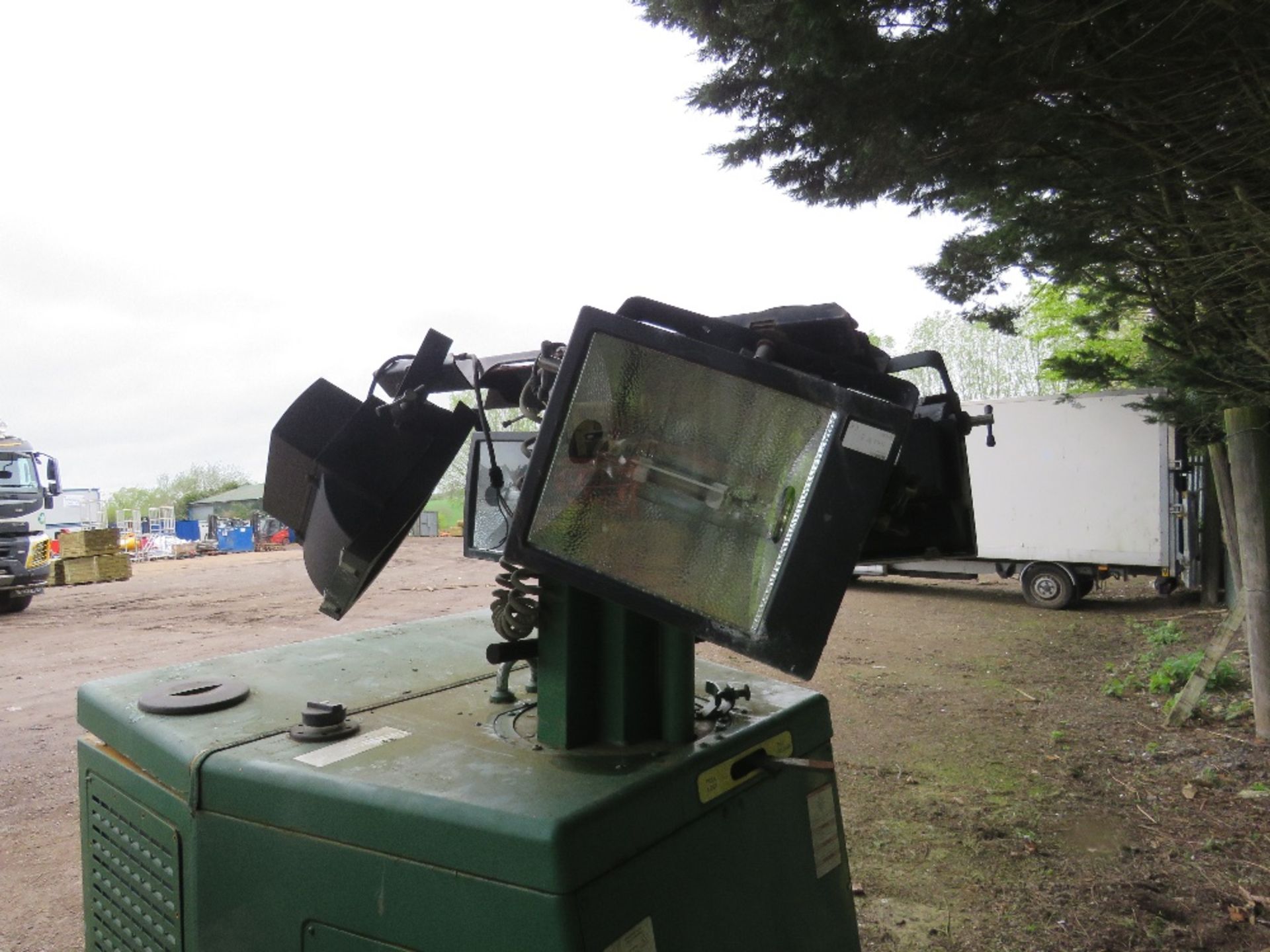 JCB TOWED LIGHTING TOWER WITH YANMAR 3 CYLINDER DIESEL ENGINE. TELESCOPIC MAST. - Image 10 of 11