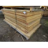 STACK OF APPROXIMATELY 27NO HEAVY DUTY 25-30MM APPROX PLYWOOD SHEETS 1.05M X 2.0M SIZE APPROX.