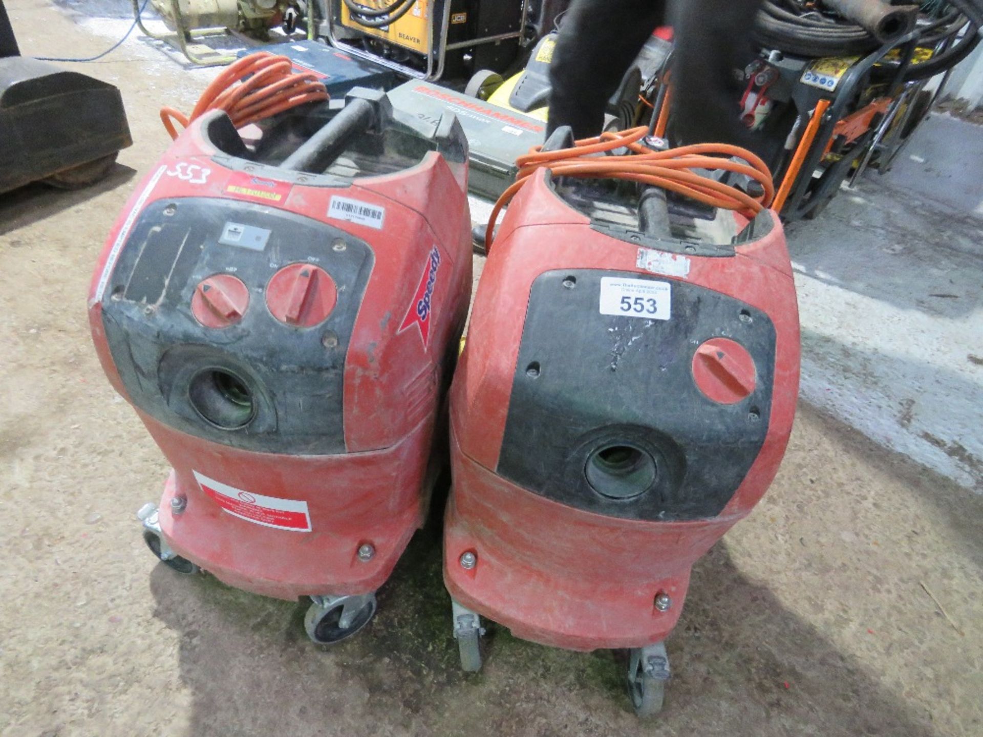 2NO LARGE HILTI 110VOLT VACUUMS.