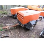 INGERSOLL RAND 720 TOWED ROAD COMPRESSOR. KUBOTA ENGINE. BEEN IN LONG TERM STORAGE, UNTESTED, CONDIT