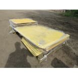 2 X PALLETS CONTAINING GRP CROSSING PLATES, 18NO IN TOTAL APPROX.