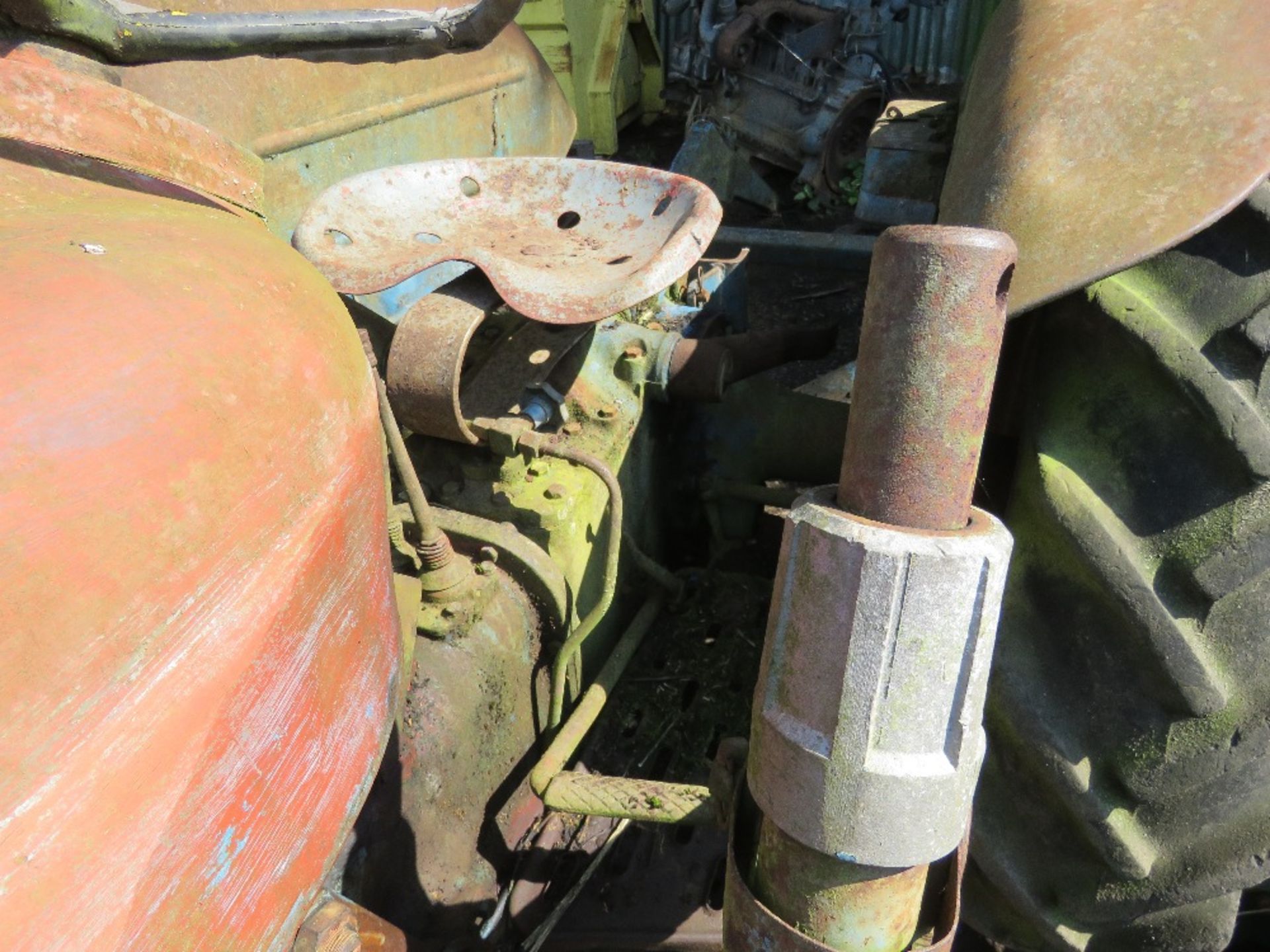 FORDSON DEXTA TRACTOR WITH LOADER FRAME AND BRACKETS. UNUSED CONDITION UNKNOWN. MAY BE INCOMPLETE (I - Image 16 of 16