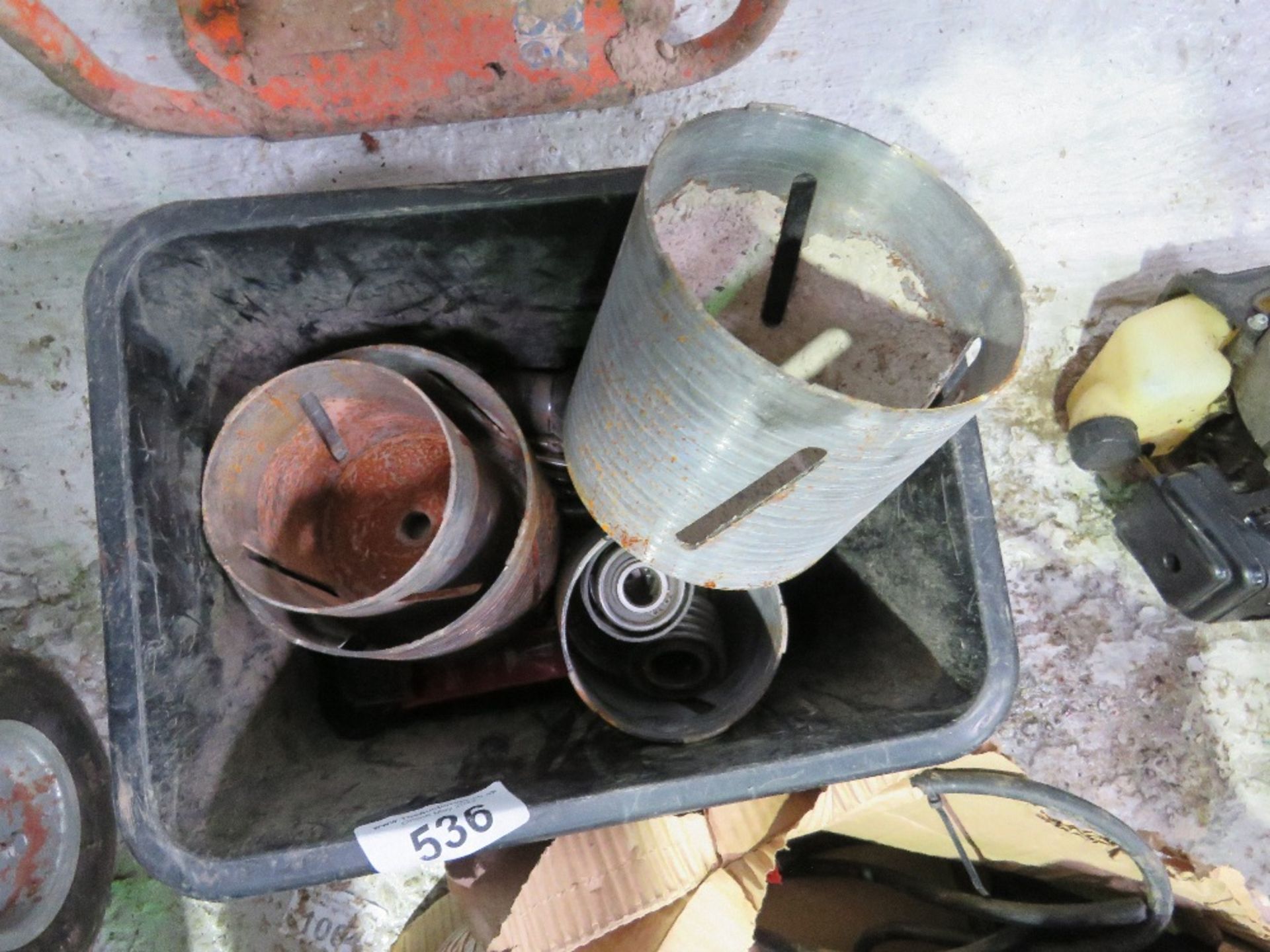 BOX CONTAINING CORE DRILL BITS, CHUCKS ETC.....THIS LOT IS SOLD UNDER THE AUCTIONEERS MARGIN SCHEME, - Image 4 of 4