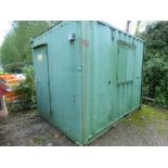 CONTAINERISED SITE OFFICE 10FT X 8FT APPROX WITH DOOR EITHER END.