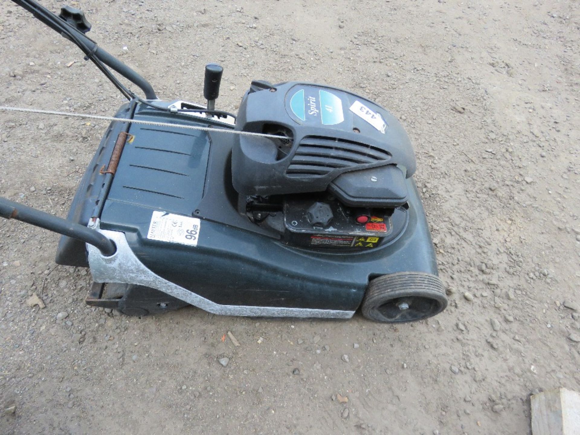 HAYTER SPIRIT 41 PETROL ENGINED MOWER WITH NO COLLECTOR. ....THIS LOT IS SOLD UNDER THE AUCTIONEERS - Image 2 of 4