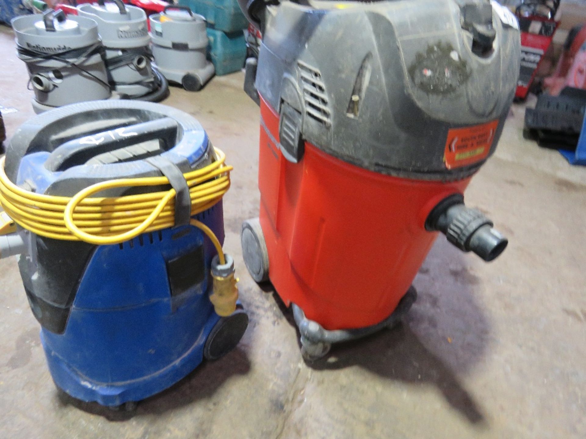 2 X 110VOLT POWERED VACUUM CLEANERS.