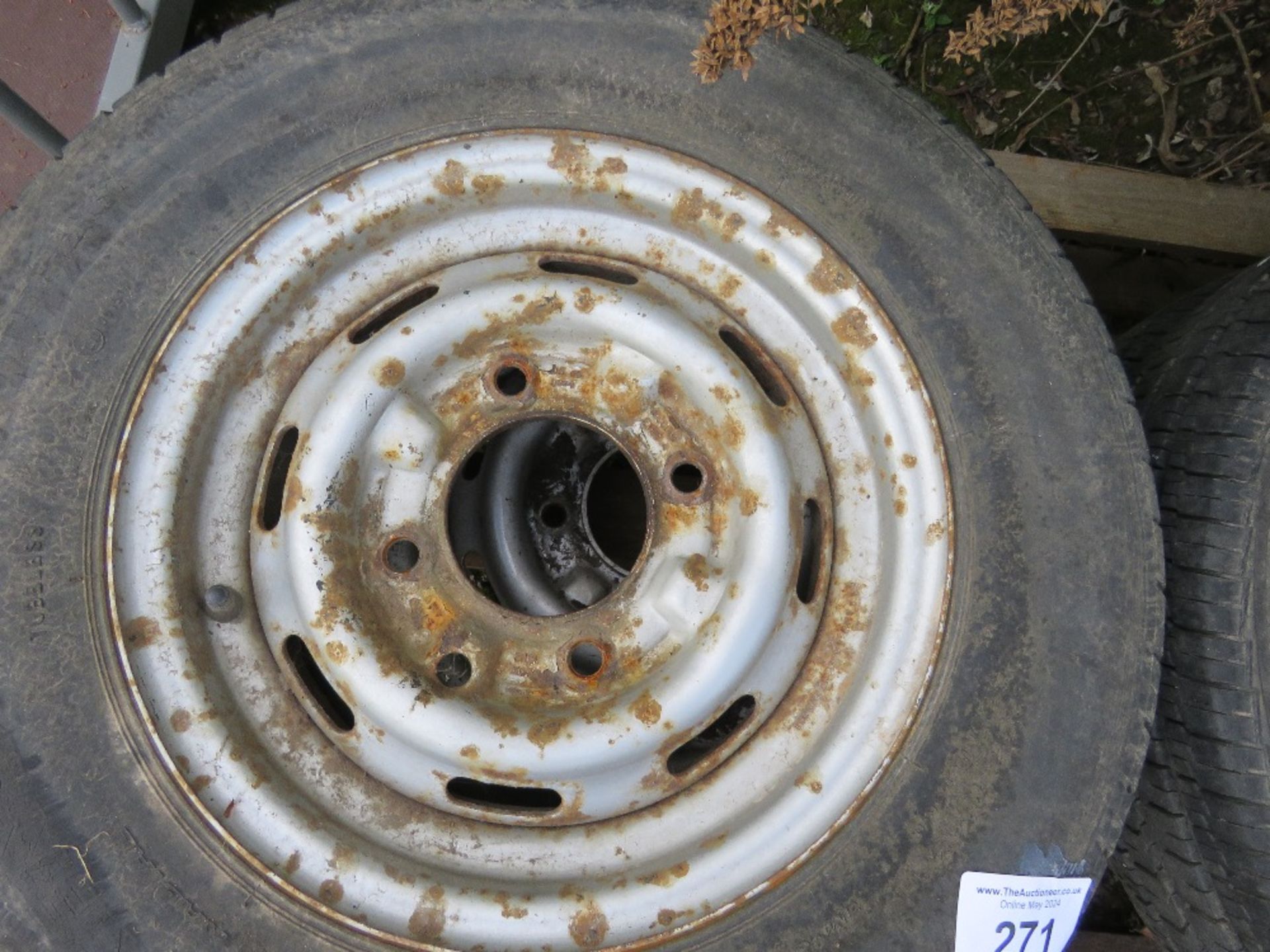 4NO 165R13C TRAILER WHEELS AND TYRES. - Image 2 of 3