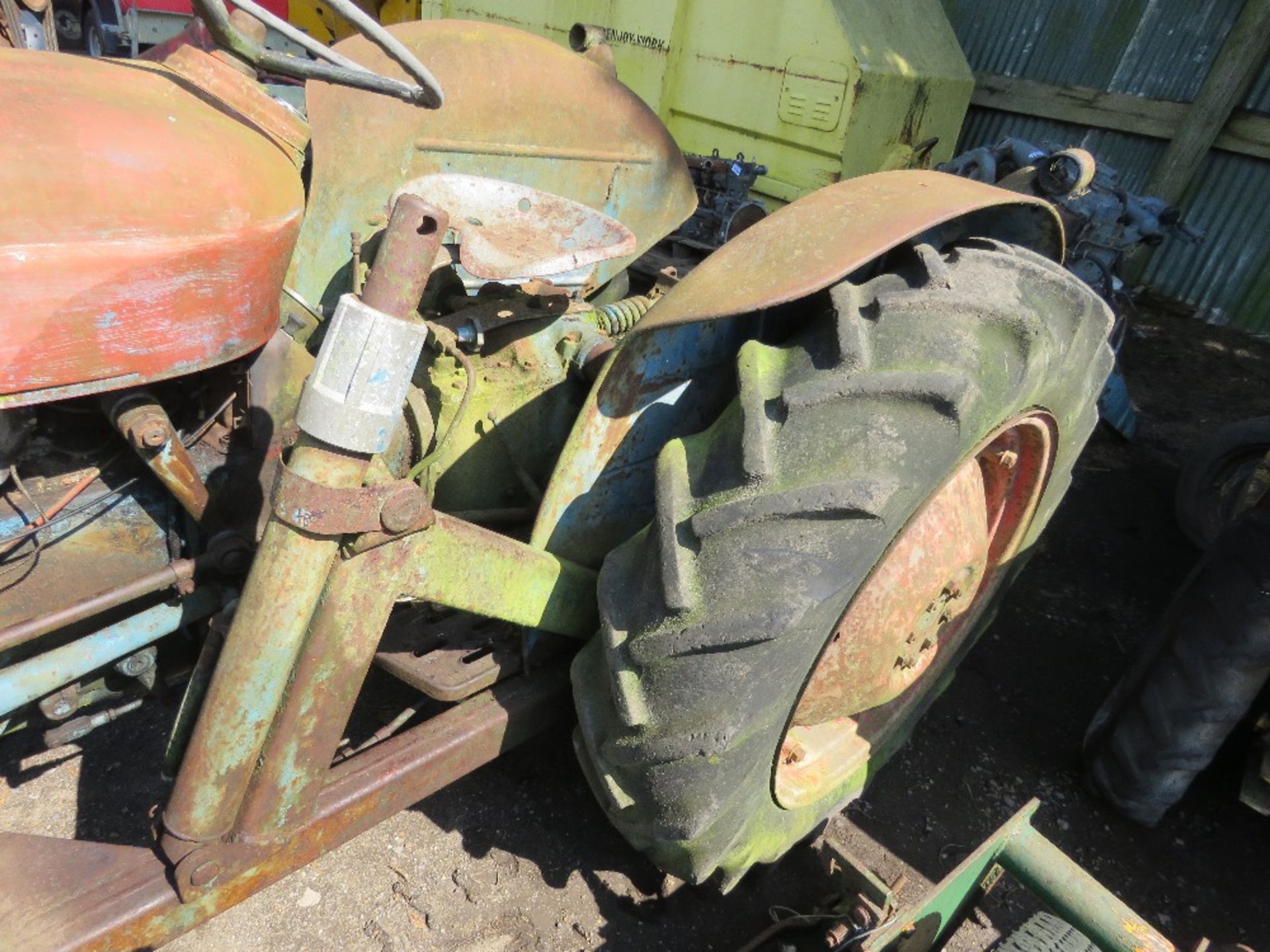 FORDSON DEXTA TRACTOR WITH LOADER FRAME AND BRACKETS. UNUSED CONDITION UNKNOWN. MAY BE INCOMPLETE (I - Image 15 of 16