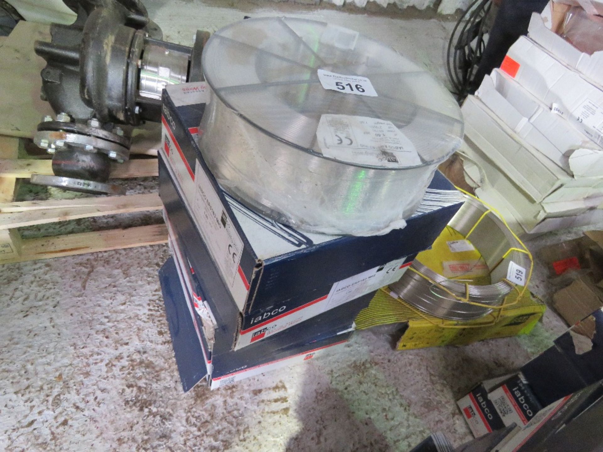 6NO ROLLS OF IABCO 1.6MM DIAMETER MIG WELDING WIRE.....THIS LOT IS SOLD UNDER THE AUCTIONEERS MARGIN