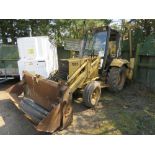 FORD 555 2WD BACKHOE LOADER WITH 4IN1 BUCKET. WHEN TESTED WAS SEEN TO RUN AND DRIVE AND DIG (NO BRAK