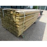 LARGE PACK OF PRESSURE TREATED HIT AND MISS FENCE CLADDING BOARDS 1.74M X 100MM APPROX. ....THIS LOT