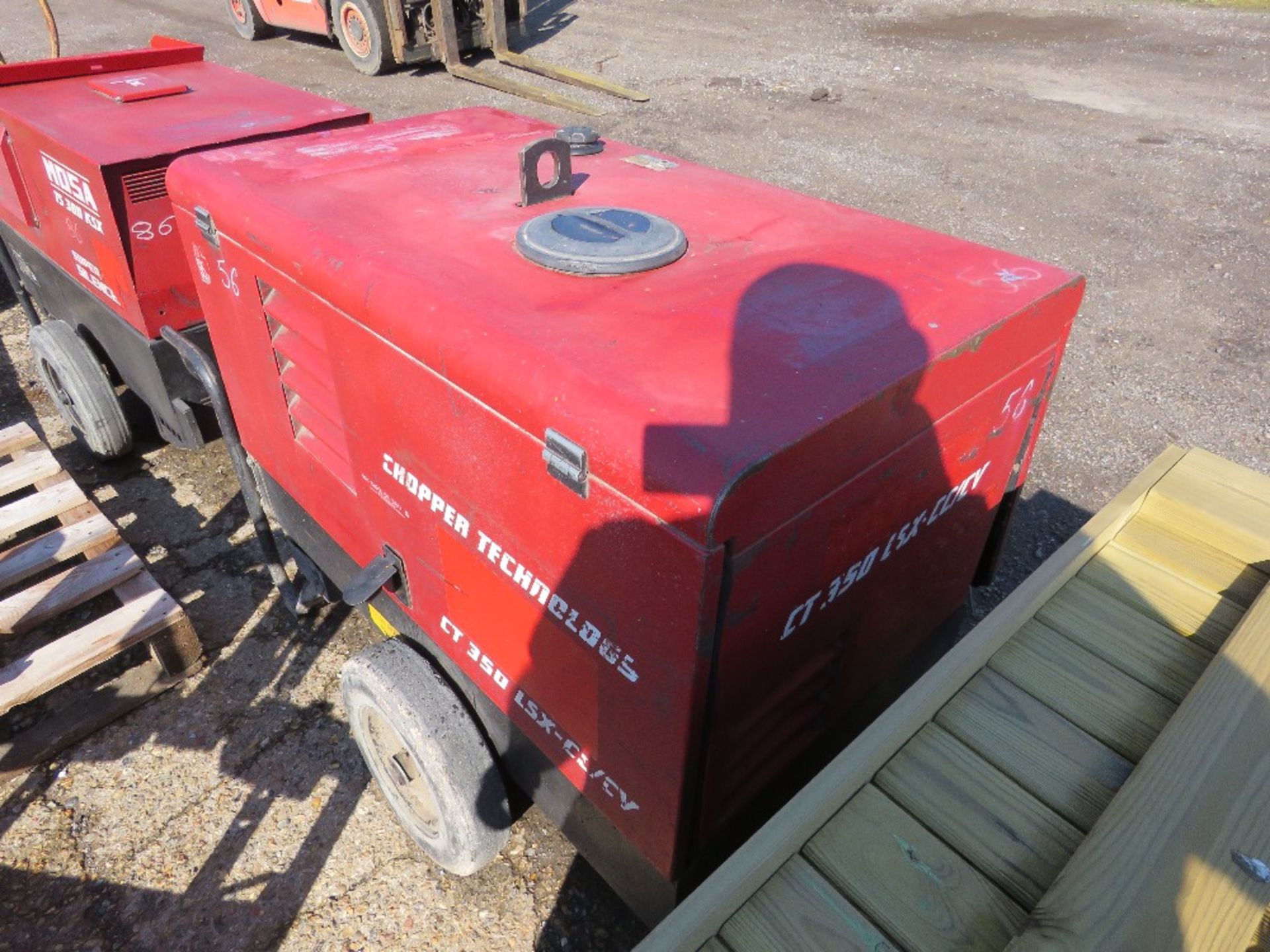 MOSA CT350 BARROW GENERATOR. WHEN TESTED WAS SEEN TO RUN. DIRECT FROM LOCAL COMPANY. - Image 7 of 7