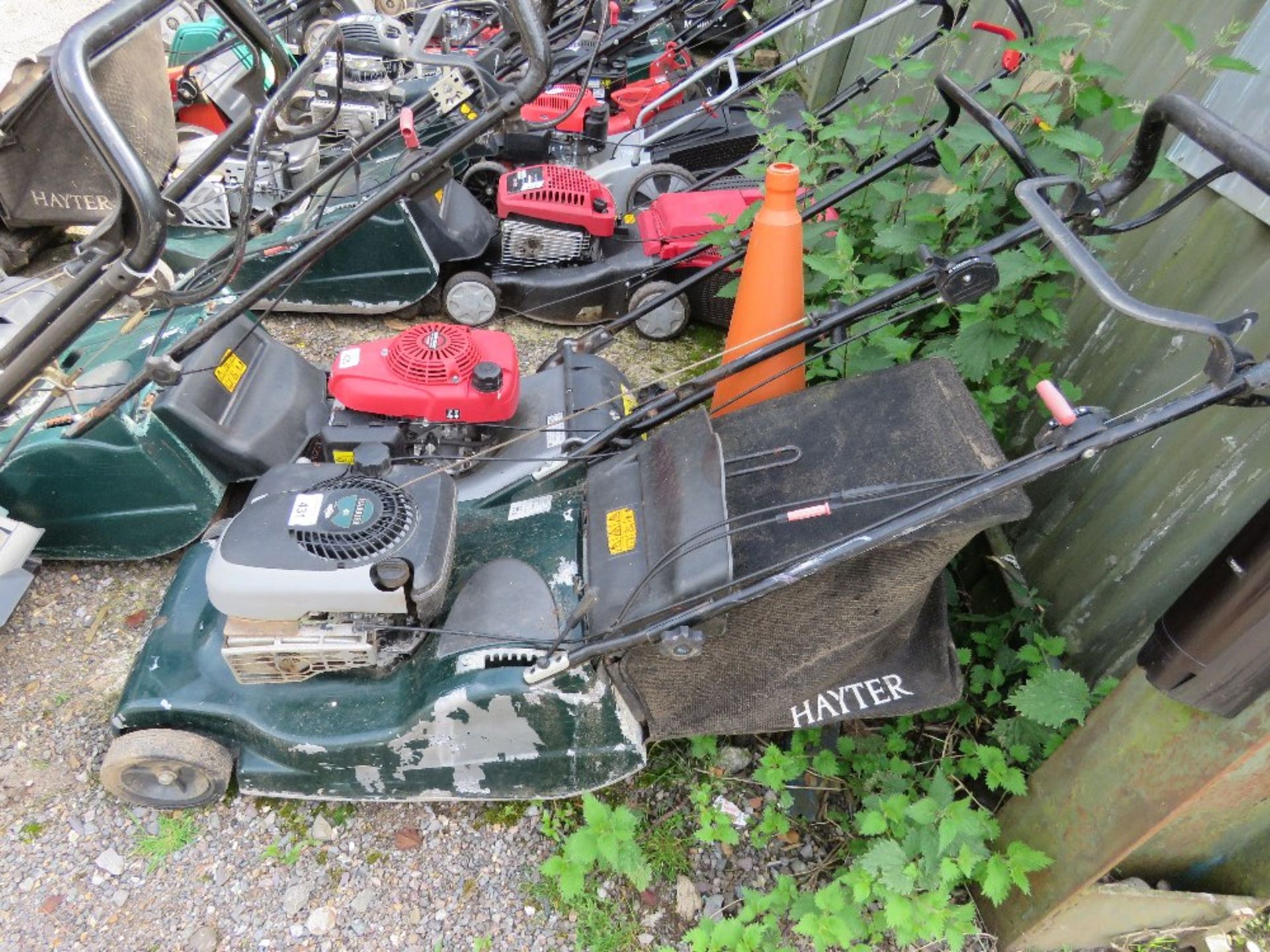 HAYTER HARRIER 48 ROLLER MOWER WITH COLLECTOR.....THIS LOT IS SOLD UNDER THE AUCTIONEERS MARGIN SCHE