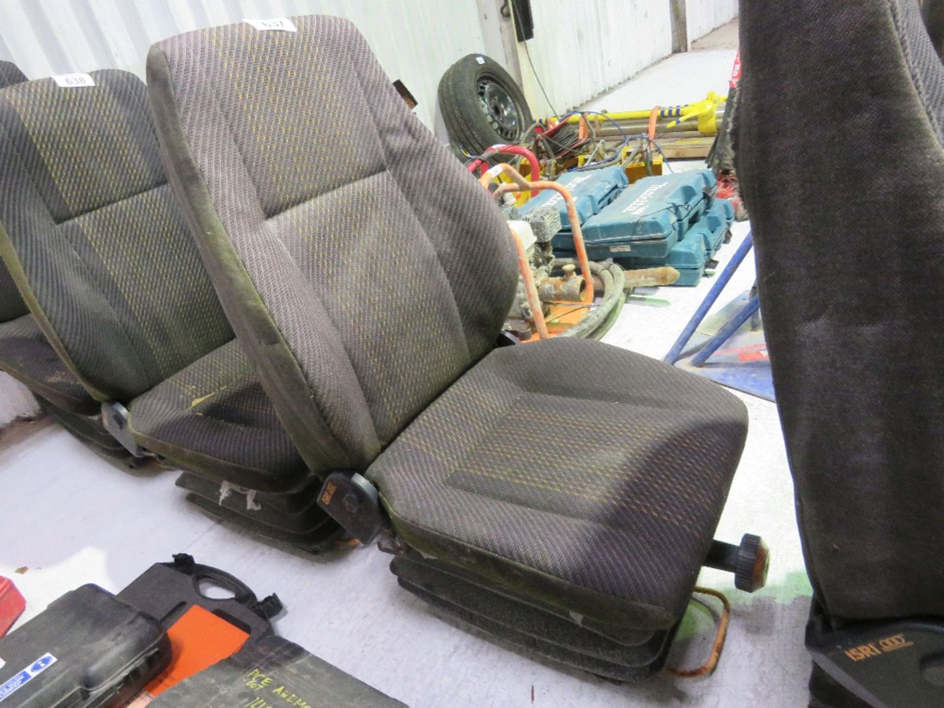 ISRI ADJUSTABLE MACHINE / TRUCK DRIVERS SEAT.....THIS LOT IS SOLD UNDER THE AUCTIONEERS MARGIN SCHEM