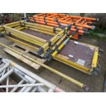 GRP YELLOW COLOURED SCAFFOLD TOWER PARTS AS SHOWN.....THIS LOT IS SOLD UNDER THE AUCTIONEERS MARGIN